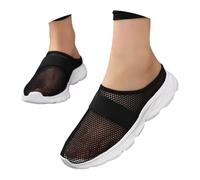 Comfortable Women's Loafers for Casual and Athletic Outfits. Perfect for Spring and Summer. Easy Slip On Design with Closed Toe. Versatile Flat Sole for Everyday Wear, black, 6 UK