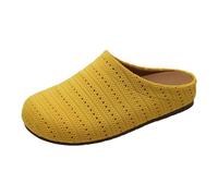 Comfortable Women's Shoes Women's Pack Toe Outer French Retro Sandals Slippers Breathable Half Slippers Women's Shoes Spring 2017, yellow, 7 UK