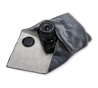 ComfortAce Wrapit.ly™ Magic Protective Wrap Cloth - Self-Adhesive Multi-Purpose Wrap for Camera, Lens, Laptop, Electronics, Travel Gear - Soft, Reusable Protective Wrap Fabric, 45x45cm, Grey