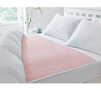 ComfortCare Kids Toilet Training Bed Pad, Large Waterproof Mattress Protector with Tuck-In Wings, 85x135cm - Reusable Potty Training Sleep Mat for Nighttime Accidents - Fits Single & Double Beds Pink.