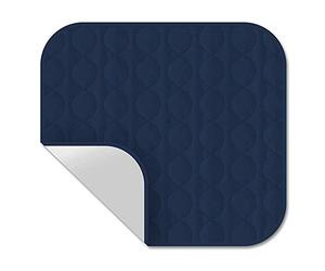 ComfortCare Washable Incontinence Chair Pad - 1 Litre Absorbent Waterproof Seat Protector for Adults & Elderly, Reusable Chair Cover, Blue. Size 54 x 58cm.