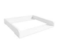 ComfortCove Baby Changing Table Topper for Dresser, 80 x 70 cm, White | Adjustable Extendable 34-50 cm for Different Dressers, Baby Changing Unit, Nursery Topper Unit, Rounded Sides