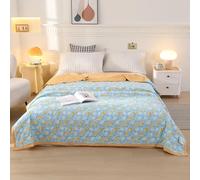 Comforter Full/Queen Size,Lattice Style Design Quilt,Fluffy Soft Summer Thin Blanket,Machine Washable,Comfy Breathable Can Sleep Naked for All Season(E,200x230cm)