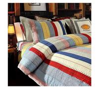 Comforter Sets, 3pcs Set Bedspreads with Pillowcase King Size Bed Sheet European Style Flat Sheet Sets Comforter Cotton Bedding Set Linen Stitch