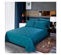 Comforter Sets, 3Pieces King size Luxury 600TC Egyptian Cotton Quilted Bedspread Bed coverlet set with Match Pillowcase Multi Solid Color