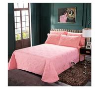 Comforter Sets, Red 3Pieces King size Luxury 600TC Egyptian Cotton Quilted Bedspread Bed coverlet set with Match Pillowcase Multi Solid Color