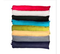 Comfortesy Draft Excluder Cushion Pack of 4 - Draught Insulator Stopper Plush Extra Long Soft Hollow Fiber Filled Strip for Door Window Bottom - Energy Saver Dust Wind Guard 90x18cm (Black)