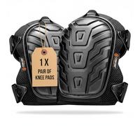 COMFORTGUARD Black Edition Professional Work Knee Pads with Heavy-Duty Foam & Gel Cushion - Adjustable Straps with Easy-Fix Clips - Comfortable Protection - Ideal for Gardening, Flooring, DIY etc.