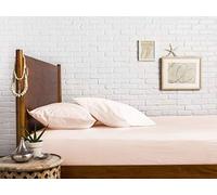 Comfortica Classics 100% Egyptian Cotton 600 Thread Count, Ivory Full Fitted Sheet for Double Bed with Elastic All Around, Soft & Silky Sateen Weave - Fits Mattress Upto 18 inches