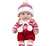 Comforting Christmas Teething Toy Soothing Christmas Baby Soft Rubber Baby Figurine Decoration for Toddler Cute Festival