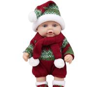 Comforting Christmas Teething Toy Soothing Christmas Baby Soft Rubber Baby Figurine Decoration for Toddler Cute Festival