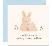 Comforting New Baby Card, Cuddles Make Everything Better