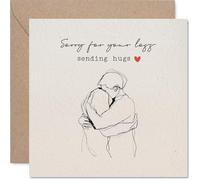 Comforting Sympathy Card, Gentle Words and Hugs in Tough Times