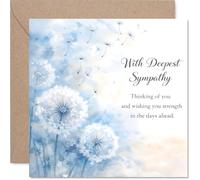 Comforting Sympathy Card, Gentle Words in Watercolour