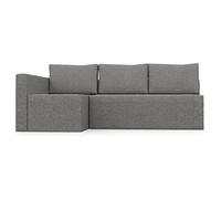 comfortly Corner Sofa Bed Left Side Slipcover Replacement Hand Made Compatible with FRIHETEN Sleeper Sofa With Chaise Lounge - COVERS ONLY - (Heavy Duty - Anthracite)