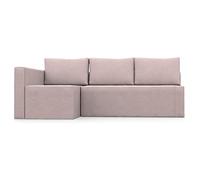 comfortly Corner Sofa Bed Left Side Slipcover Replacement Hand Made Compatible with FRIHETEN Sleeper Sofa With Chaise Lounge - COVERS ONLY - (Cashmere Blends - Flamingo)