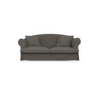 comfortly Cover for SUNDBORN 2 Seat Sofa - Heavy Duty Stone | Thick, durable fabric; larger threads hide fur and stains well