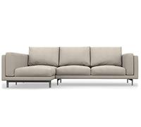 comfortly NOCKEBY 2-Seat Sofa With Left Chaise Longue Slipcover Replacement Hand Made Compatible with NOCKEBY Sofa With Chaise Lounge Left Side - COVERS ONLY (Cashmere Blends - Beige)