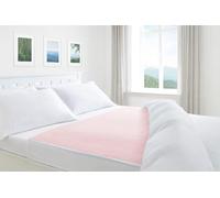 COMFORTNIGHTS Deluxe Washable Reusable Incontinence Pad/Waterproof Mattress Protector Double Bed, With Tucks (Pink)