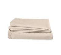 COMFORTNIGHTS, Flame Retardant Bed Linen Double Flat Sheet (Cream), certified to BS7175 Ignition Source 5+7, also known as Crib 7 or FR Source 7.