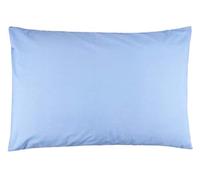 COMFORTNIGHTS, Flame Retardant Bed Linen Housewife Pillowcase Pair (Blue), certified to BS7175 Ignition Source 5+7, also known as Crib 7 or FR Source 7.