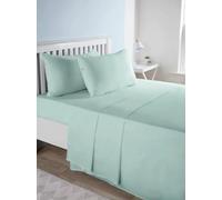 COMFORTNIGHTS, Flame Retardant Bed Linen Housewife Pillowcase Pair (Duck Egg), certified to BS7175 Ignition Source 5+7, also known as Crib 7 or FR Source 7.