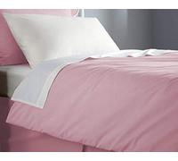 COMFORTNIGHTS, Flame Retardant Bed Linen set,Single size, inc Duvet Cover, Fitted sheet and Pillowcase pair (Pink), certified to BS7175 Ignition Source 5+7, also known as Crib 7 or FR Source 7.