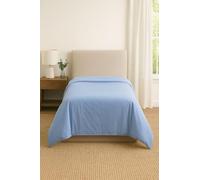 COMFORTNIGHTS, Flame Retardant Bed Linen Single Duvet Cover - Envelope End (Blue), certified to BS7175 Ignition Source 5+7, also known as Crib 7 or FR Source 7.