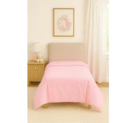COMFORTNIGHTS, Flame Retardant Bed Linen Single Duvet Cover - Envelope End (Pink), certified to BS7175 Ignition Source 5+7, also known as Crib 7 or FR Source 7.