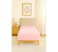 COMFORTNIGHTS, Flame Retardant Bed Linen Single Fitted Sheet (Pink), certified to BS7175 Ignition Source 5+7, also known as Crib 7 or FR Source 7.