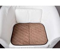 COMFORTNIGHTS Washable Absorbent Chair Pad 58 x 53 cms, 22¾" x 20¾" Brown (1)
