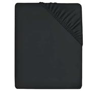 Comfortz Bedding Fitted Sheet - Deep Pocket 35CM Soft Brushed Microfiber Polyester - Anti-Allergy, Breathable, Wrinkle-Free Fade-Resistant Easy-Care Machine Washable Bed Sheets (Black,Super King)