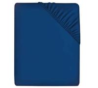 Comfortz Bedding Fitted Sheet Double - Deep Pocket 35CM Soft Brushed Microfiber Polyester - Anti-Allergy, Breathable, Wrinkle-Free Fade-Resistant Easy-Care Machine Washable Bed Sheets (Blue,Double)