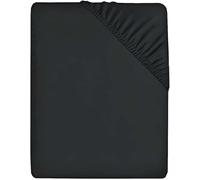 Comfortz Bedding Fitted Sheet King - Deep Pocket 35CM Soft Brushed Microfiber Polyester - Anti-Allergy, Breathable, Wrinkle-Free Fade-Resistant Easy-Care Machine Washable Bed Sheets (Black,King)