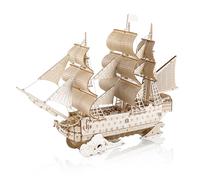 comfoyar 3D Puzzle Sailing Ship, Wooden Boat Model Kits for Adults to Build, DIY Construction Craft Kits, Home Decor and Christmas Birthday Valentine Gifts for Men Women