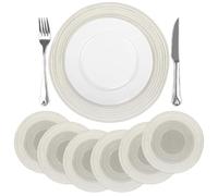 comfoyar Round Braided Placemats Set of 6, 38cm Non-Slip Cotton Woven Place Mats, Washable Heat Resistant Spiral Design Table Mats for Home Kitchen Dining Party Restaurant Decoration, Gradient Beige