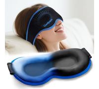 Comfpack 3D Cooling Sleep Mask, Gel Sleep Eye Mask with Hot & Cold Compress Therapy, Zero Eye Pressure Blackout Night Blindfold, Soft & Comfortable Ice Cold Pack for Puffy Eyes, Dark Circle