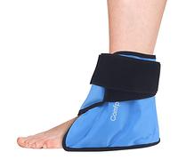 Comfpack Heel & Ankle Ice Pack Wrap for Plantar Fasciitis Relief, Ankle Sprain, Heel Pain, Achilles Tendonitis, Blue, Gel, Wrap-around, 1 Count