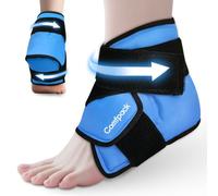 Comfpack Heel & Ankle Ice Pack Wrap for Plantar Fasciitis Relief, Ankle Sprain, Heel Pain, Achilles Tendonitis, Blue, Gel, Wrap-around, 1 Count