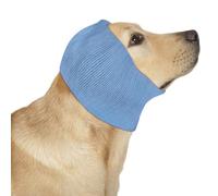 COMFPET Dog and Cat Ear Wraps, Snood for Hematoma, Pet Muffs for Anxiety Relief, Noise Canceling Cover, Grooming & Force Drying, Calming Neck Warmer, Care (Blue, M)