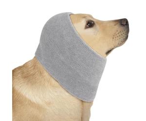 COMFPET Dog Ear Cover for Anxiety Relief, Dog Ear Protectors for Grooming and Bath Drying, Dog Ear Defenders for Deaning and Ear Mite Treatment (L)