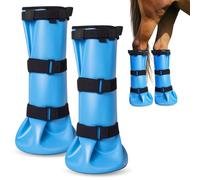 COMFPET Hoof Soaking Boot, Poultice Boots for Injuried Hooves, Hoof Care Treatment, 2 Piece Hoof Boots for Horses Waterproof for Hoof Problem, Wrapped Horse Leg Boot