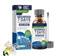 Comfrey Healing 7 Days Growth & Strengthened Nail Serum - Maximum Strength Herbal Formula for Fungal Nail & Prevention, 24-Hour Penetration for Weak & Discoloured Toenails in 30ml Amber Glass Bottle
