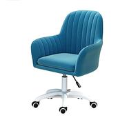 Comfy Adjustable Home Office Chair, Upholstered Mid-Back Computer Desk Armchair with Tufted Design, Ergonomic Support & Stylish Comfort for Work & Study