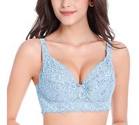 Comfy Bras for Women Large Breasts - Women's Bras Non Wired Lace Solid Color Padded Bras for Women Push Up Lightweight Breathe Soft Bras for Women Sexy Backless Bra for Women Women's Everyday Bras
