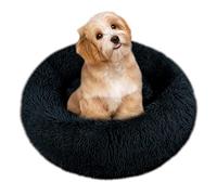 Comfy Calming Dog Beds Small Washable,Anti Anxiety Donut Ped Bed,Luxury Warm Fluffy Improved Sleep Amazingly Cat Bed Cuddler,Anti-Slip Bottom Round Puppy Bed for Small Medium Cat Dog(S,Dark Gray)