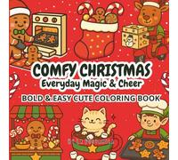 Comfy Christmas Everyday Magic & Cheer: Bold And Easy Cute Coloring Book (Bold & Easy Series)