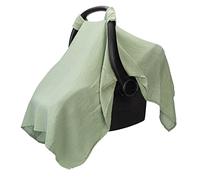 Comfy Cubs Muslin Baby Car Seat Cover - Soft Infant Car Seat Cover Sage