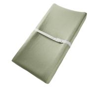 Comfy Cubs Muslin Fitted Changing Mat Cover - 100% Cotton, Soft & Breathable, Universal Fit Baby Changing Pad Cover for Flat & Curved Mats - Machine Washable & Gentle on Baby’s Skin - Sage