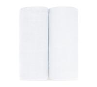 Comfy Cubs Muslin Swaddle Blankets Pack of 2-119 x 119 cm, Soft Cotton Baby Blanket Set, Large Swaddling Wraps for Newborns - Self-Soothing Baby Swaddle - White